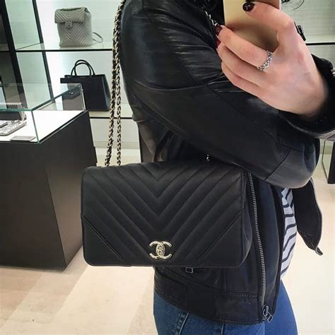 chanel chevron statement medium flap bag|chanel quilted flap bag small.